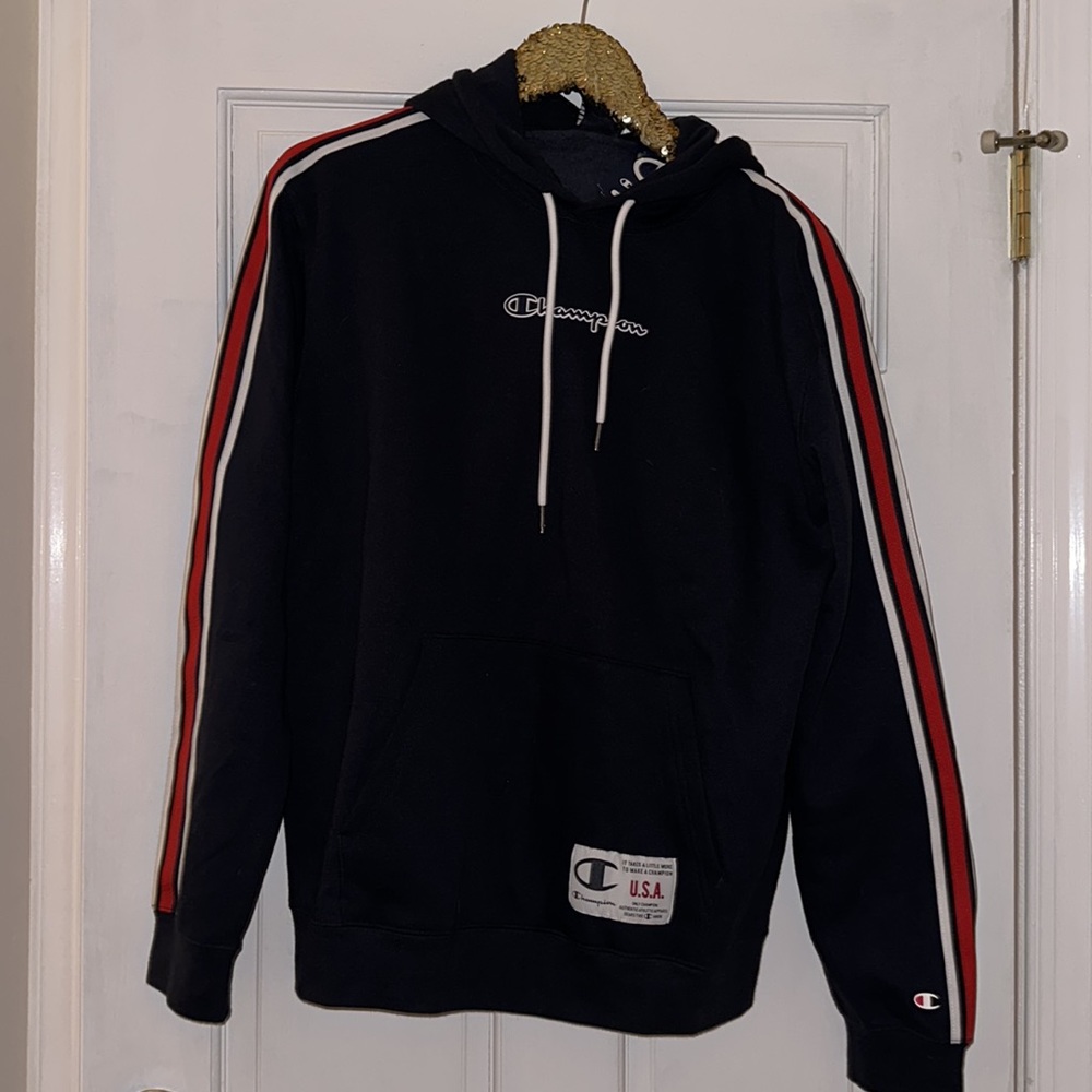 Champion Legacy Contrast Side Details Hoodie Size Large NWT - Picture 2 of 3